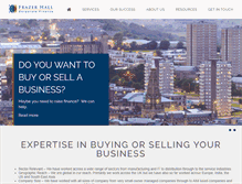 Tablet Screenshot of frazerhall.com